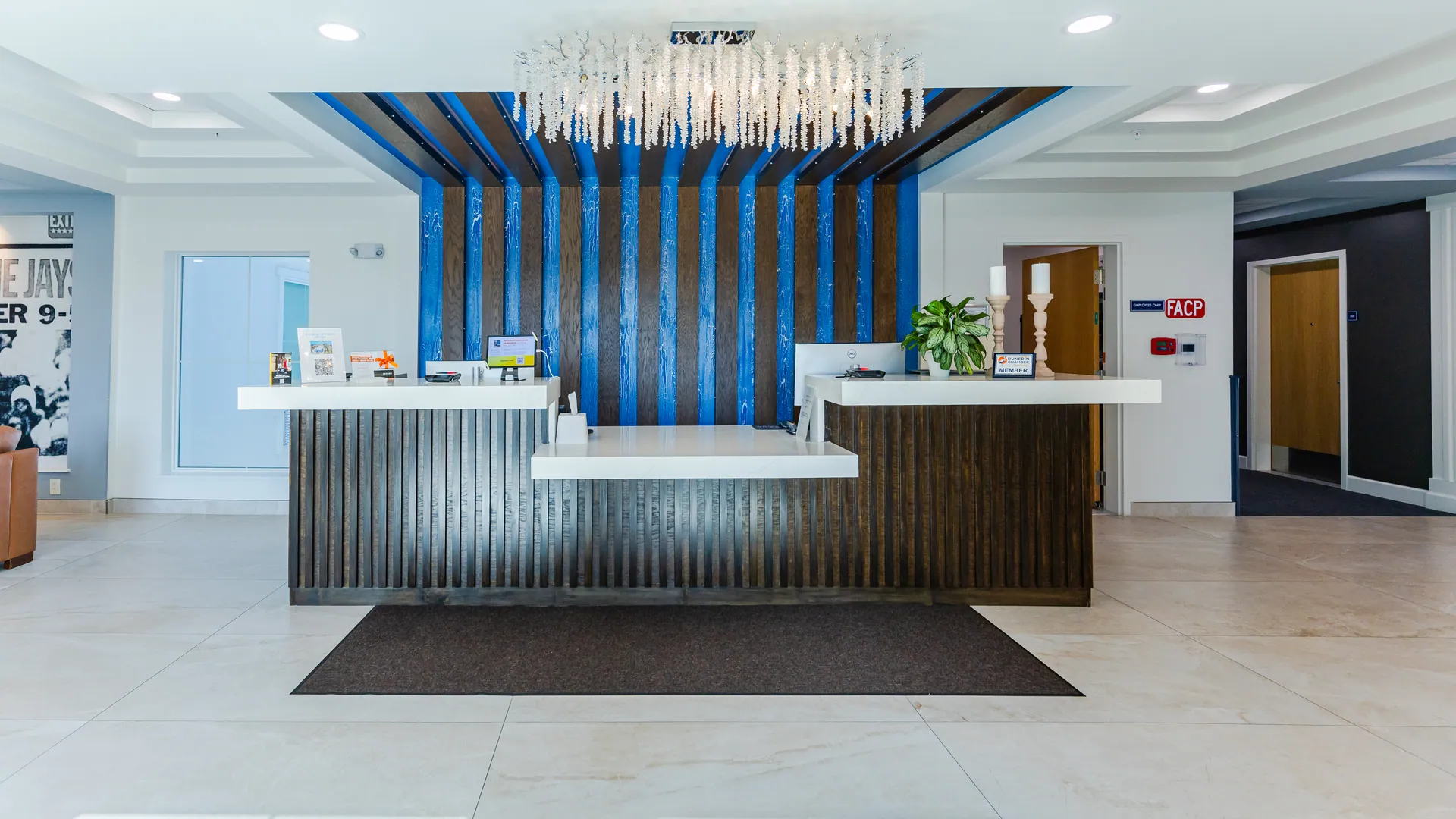 The front desk